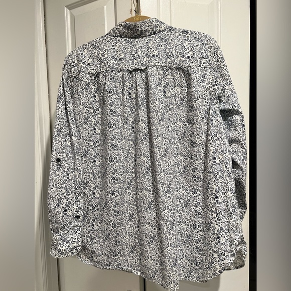 DULUTH 100% Organic Cotton, Floral, Long Sleeve , Button Down Shirt - Picture 9 of 12